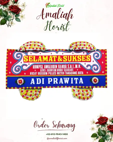 Papan Bunga Ucapan Selamat Kedalemanwetan